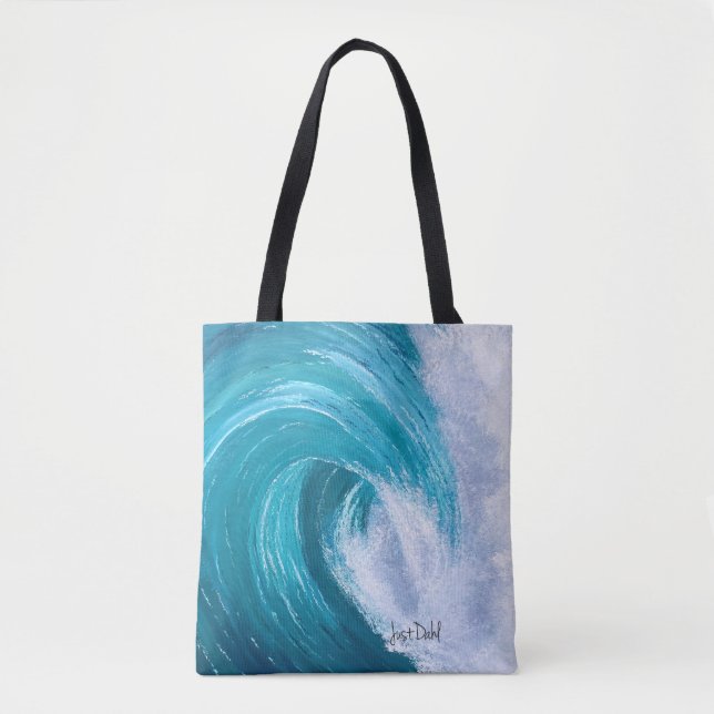 Wave Just Dahl Costal Tote Tasche (Vorderseite)