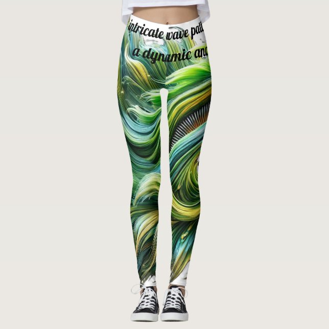 Wave-like Legging Leggings (Vorderseite)