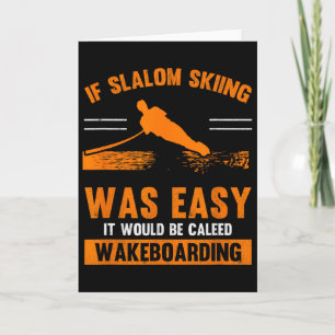 Wave Lover Sports Slalom Skifahren War Ein Leichte Karte
