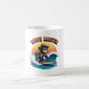 Wave Master 🦍 Funny Gorilla Surf Tasse