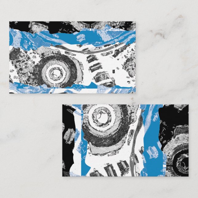 Wave Mechanism – Business Card (3.5" x 2") Visitenkarte (Vorne/Hinten)