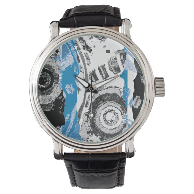 Wave Mechanism – Custom eWatch (Smartwatch, Black) Armbanduhr (Vorderseite)