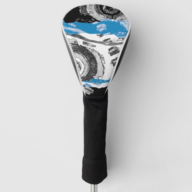 Wave Mechanism – Custom Golf Head Cover (Driver,  Golf Headcover (Vorderseite)