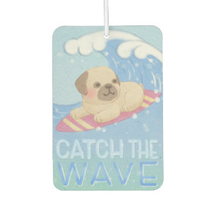 Wave: Mops Surfer Illustration Autolufterfrischer