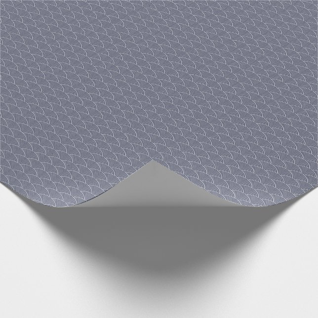 Wave Muster traditionelles japanisches Design Geschenkpapier (Ecke)