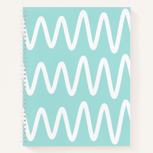 Wave No. 3 - Notebook (Mint) Notizbuch (Vorderseite)