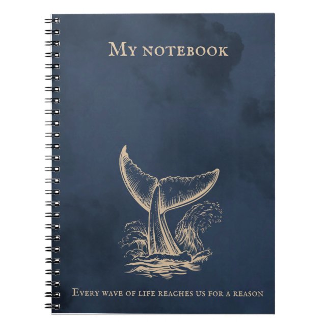 Wave Notebook - Ocean Inspiriert Journal for Notes Notizblock (Vorderseite)