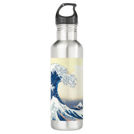 Wave off Kanagawa  Edelstahlflasche