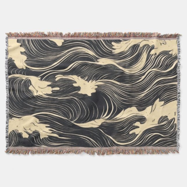 Wave Pattern Küstenstil Decke (Vorderseite)