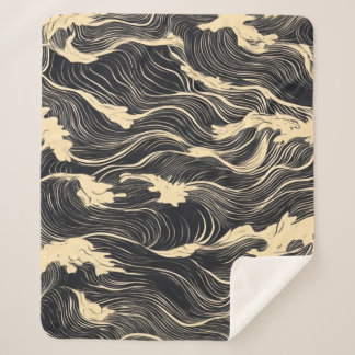 Wave Pattern Küstenstil Sherpadecke
