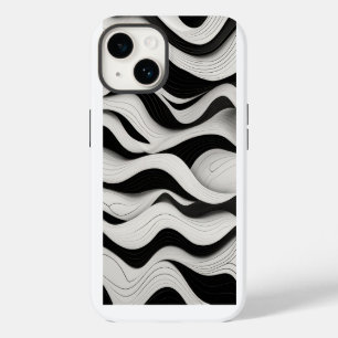 Wave Pattern Line Art iPhone 14 Hülle