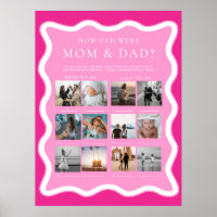 Wave Pink Wie alt waren Mama und Vater Foto Spiel