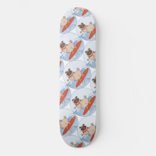 Wave reitet Hund auf Surfboard Schal Band mit Happ Skateboard