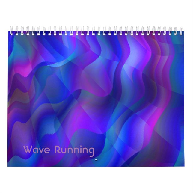 Wave Running Coole Abstrakte Kunst Kalender (Titelbild)