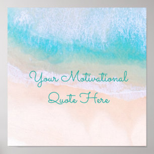 Wave, Sand, Beach Motivierend Angebot Poster