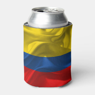Wave-Stoff-Nationalflagge Kolumbiens Dosenkühler