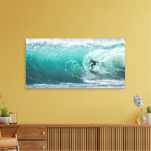 Wave, Surfer, schöne Landschaftskanvas drucken