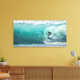 Wave, Surfer, schöne Landschaftskanvas drucken Leinwanddruck