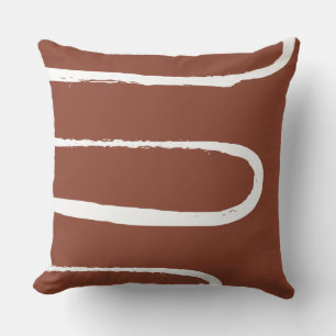 Wave Terracotta Burnt Orange Kissen