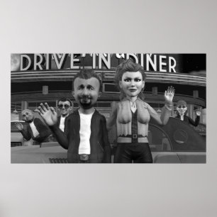 Wave To The Camera - Large Poster