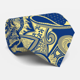 Wave Trip Floral Paisley Zwei-Seiten-Printed Krawatte
