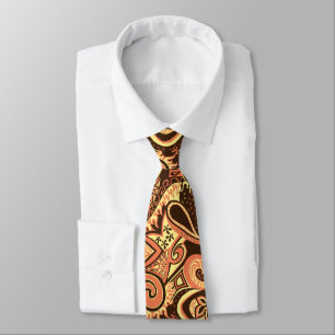 Wave Trip Floral Paisley Zweifarbig Bedruckt Krawatte