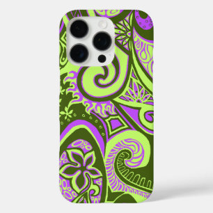 Wave Trip Vintage psychedelisches florales Paisley iPhone 16 Pro Hülle