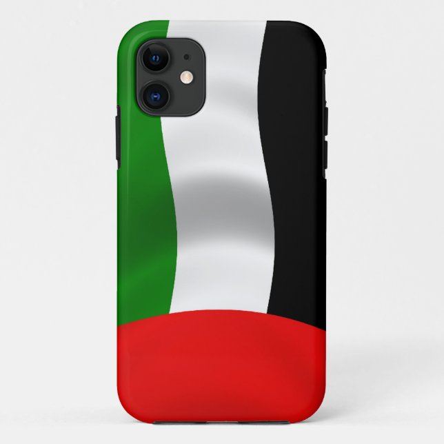 Wave UAE Flag Case-Mate iPhone Hülle (Rückseite)