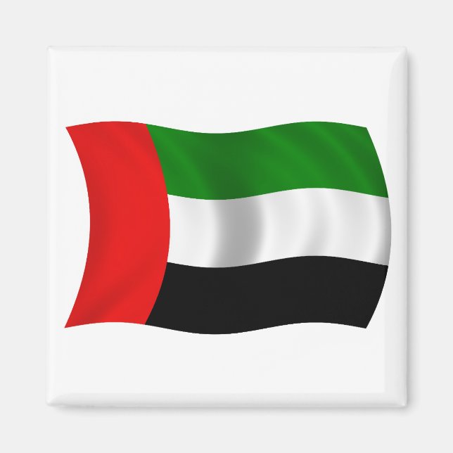 Wave UAE Flag Magnet (Vorne)