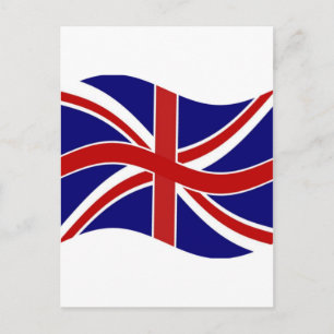 Wave Union Jack Postkarte