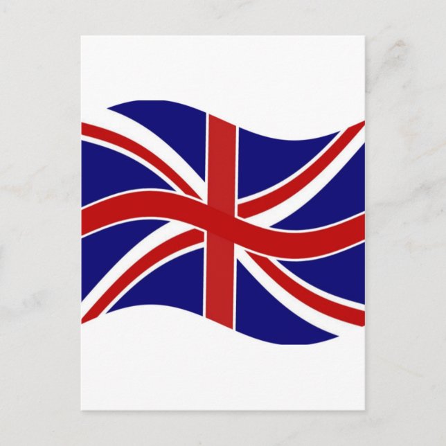 Wave Union Jack Postkarte (Vorderseite)