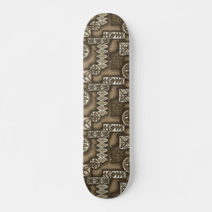 Wave Warrior Hawaiian Tapa Skateboard