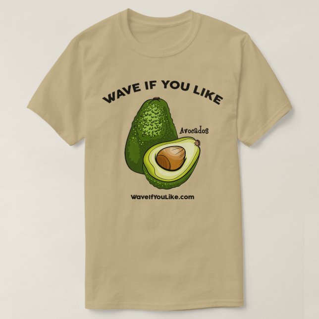 WaveIfYouLike Avocado Classic TShirt (Design vorne)