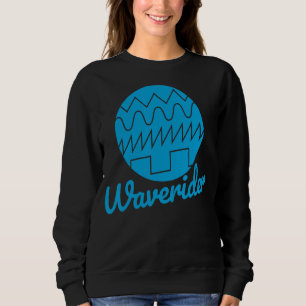 Waverider Synthesizer 80er Synthwave Waveform Sweatshirt