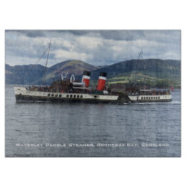 Waverley Paddle Steamer vor Schottland Schneidebrett