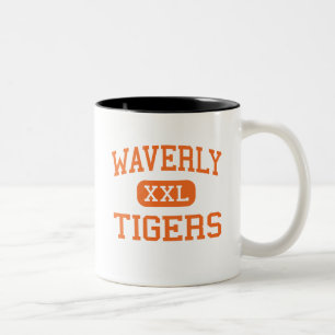 Waverly - Tiger - Highschool - Waverly Ohio Zweifarbige Tasse