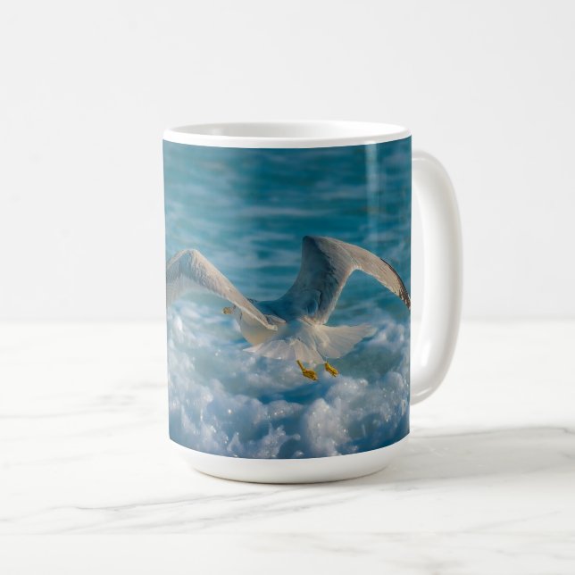 Waves 11 oz oder 15 oz Tasse (VorderseiteRechts)