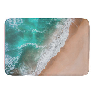 Waves am Sandy Beach Badematte