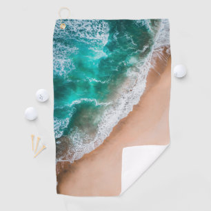 Waves am Sandy Beach Golfhandtuch
