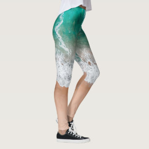 Waves am Sandy Beach Leggings