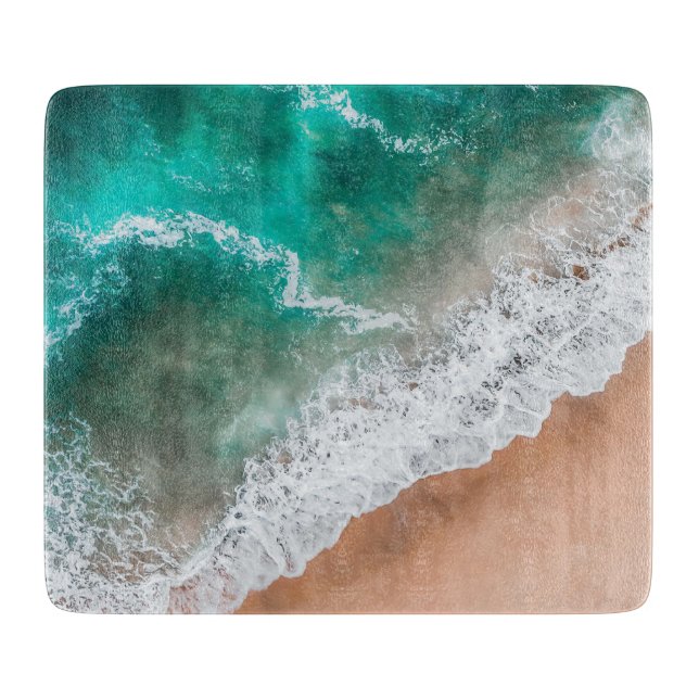 Waves am Sandy Beach Schneidebrett (Vorderseite)