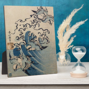 Waves and Birds, c.1825 (Farbe Holzblock) Fotoplatte