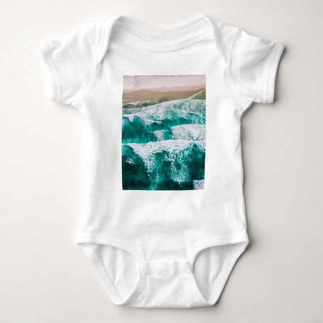 Waves Baby Strampler (Vorderseite)