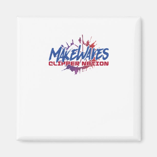 Waves Basketball Magnet (Vorne)