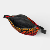 Waves Black and Colorful Fanny Pack - Farbe auswäh