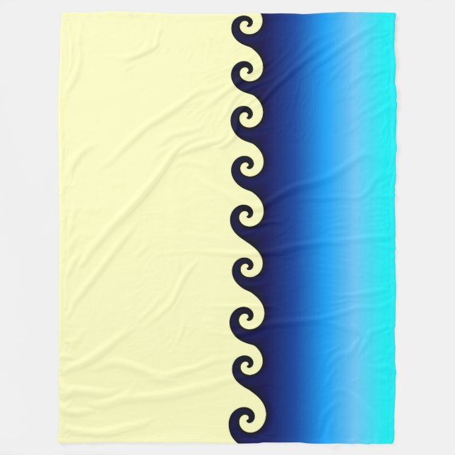 Waves Blanket 60"x80" Fleecedecke (Vorderseite)