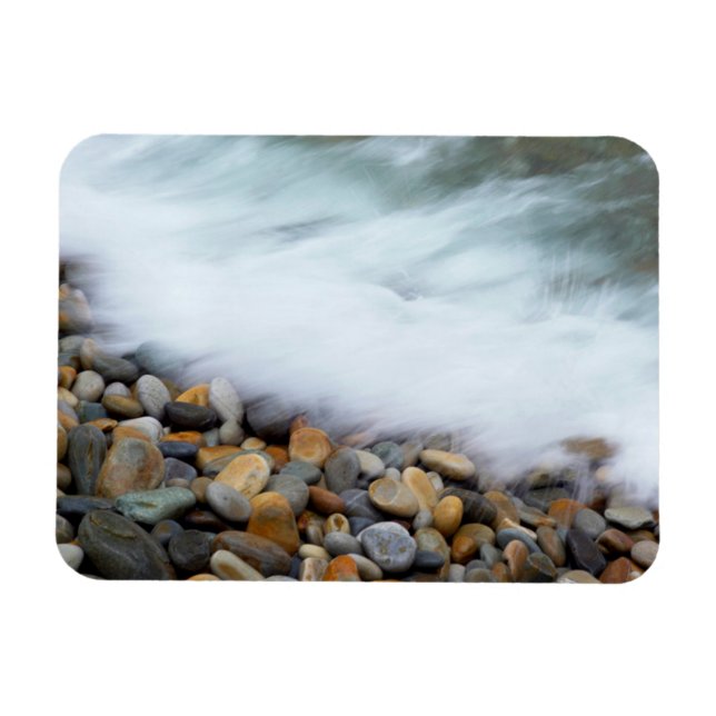 Waves Breaking Onto Pebbles Magnet (Horizontal)