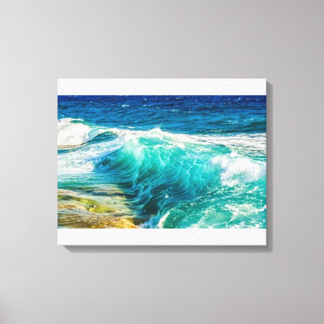 Waves Crashing Leinwand Art (Vorderseite)