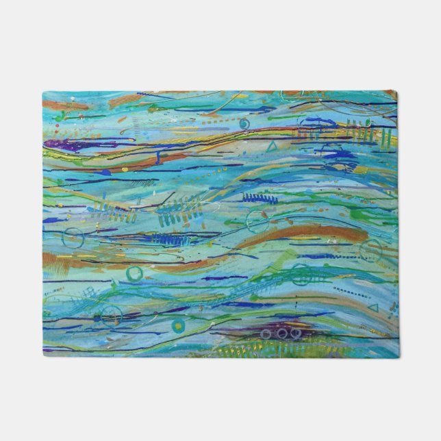 Waves Door Mat Fußmatte (Vorderseite)