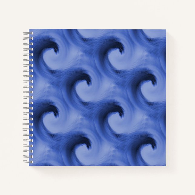 Waves en bleu...... notizbuch (Vorderseite)
